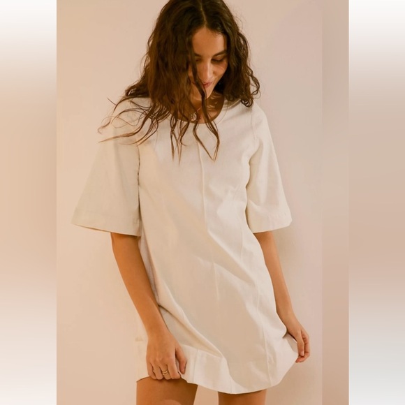 Free People Beach Portia Mini In Tofu in Size Medium (some flawed) - Picture 1 of 11